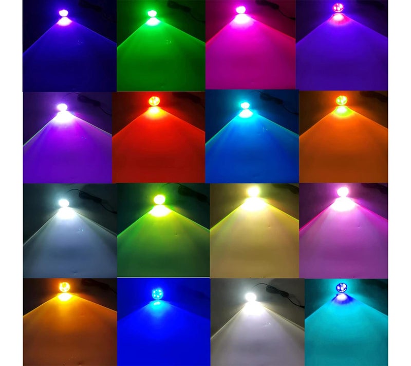 NBWDY RGB LED 1/2in NPT Boat Drain Plug Light Underwater Lights with 4-Key RF Remote Control,DC12V,50000hr Lifespan Marine Led Lamp for Garber-Fishing,Swimming,Diving(Pack of 2) - Image 5